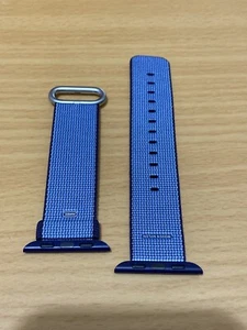 GENUINE APPLE WATCH WOVEN NYLON BAND 38mm / 40mm **Navy/Tahoe Blue** - Picture 1 of 2