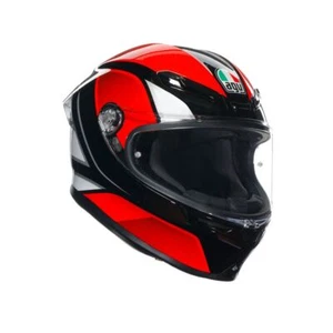 Full-Face Helmet AGV K6 S HYPHEN BLACK/RED/WHITE - Picture 1 of 8