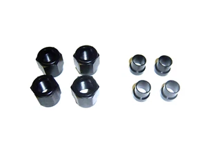 10AN ALUMINUM NUT AND SLEEVE BLACK FOR 5/8 FUEL OR OIL LINE 4ea - Picture 1 of 1