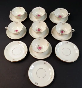 Café de té Lenox Rhodora P471 19 piezas 7 tazas 12 platillos - Imagen 1 de 7