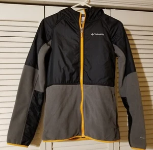 Columbia Youth Size XL Omni-Heat Reflective-Lining Jacket Gray Black Zip Up - Picture 1 of 12