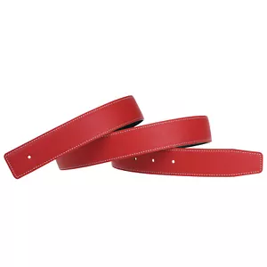 H Full Grain Cow Leather Belts Replacement Belt Strap without Buckle 32mm Wide - Picture 1 of 98