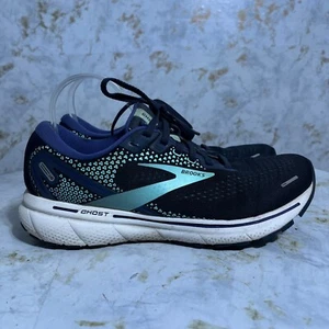 Brooks Ghost 14 Damengröße 9,5 schmale Laufschuhe blau weiß sportliche Turnschuhe - Bild 1 von 15