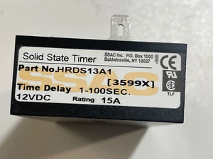 SSAC SOLID STATE TIMER PN HRDS13A1 12VDC15A 1-100SECS HRDS13A1 (3599X) - Bild 1 von 10