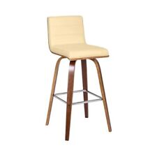 Vienna Bar Height Bar Stool Kitchen and Dining, 30" Cream/Walnut, More color/...