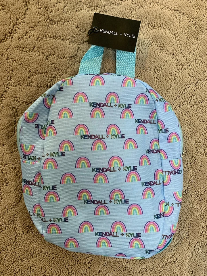 Kendall Kylie Mini Black and White Checkered Backpack With Tags