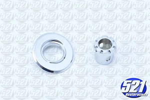 Antenna Bezel Trim Ring & Nut Fits 66 67 Coronet Charger Satellite Belvedere GTX - Picture 1 of 1