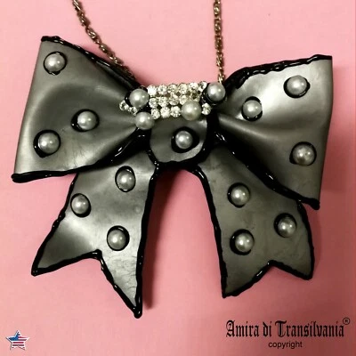 Joyería vintage mujer collar escamas strass cadena perlas imitación cuero accesorios Foto 1 de 4