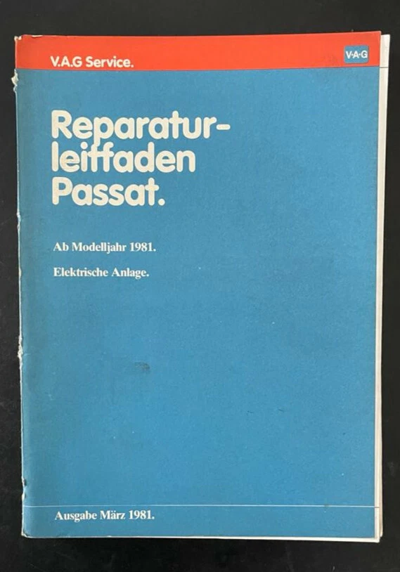 Oldtimer VW PASSAT  Reparaturanleitung Original VAG Leitfaden Elektrische Anlage - Bild 1 von 1