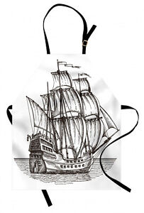Piratenschiff Kochschürze Retro-Schiff auf dem Wasser
