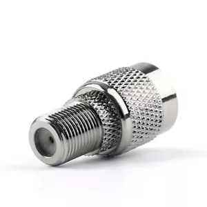 2Pcs Adapter TNC Male Plug To F TV Female Jack RF Connector Straight M/F - Picture 1 of 1