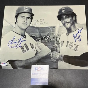 Fred Lynn and Jim Rice Signed Boston Red Sox 11x14 Photo PSA /Dna - Picture 1 of 3