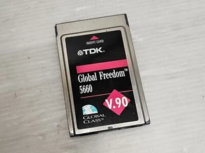 TDK Global Freedom 5660 Modem 56.6Kbps, DF5660, PCMCIA, For Vintage Laptops - Imagen 1 de 2