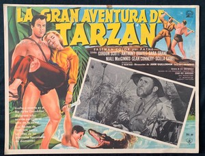 TARZAN'S GREATEST ADVENTURE Anthony Quayle Gordon Scott VINTAGE LOBBY CARD 1959