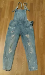 Maglione jeans Zara TRF donna blu effetto invecchiato denim taglia small - Foto 1 di 12