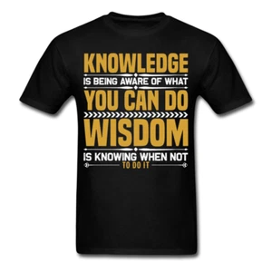 Inspirational shirt Inspirational Knowledge Wisdom Tshirt motivational T-Shirt - Bild 1 von 68