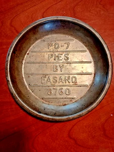 Vintage Pies by Fasano PO-7 9 Zoll Silber Metall Blech Kuchen Platte #8760 - Bild 1 von 2