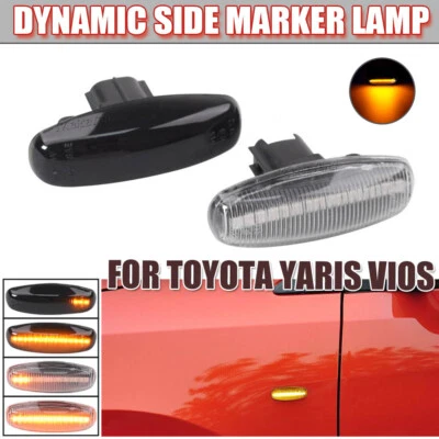 Luz de giro LED dinámica para Toyota Yaris Vios 2014-2019 Foto 1 de 4