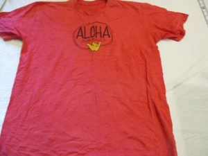 Mens aloha red t-shirt - Picture 1 of 3