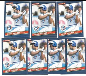 CECIL FIELDER ROOKIE LOT 7 CARDS 1986 DONRUSS 512 TORONTO BLUE JAYS - Picture 1 of 1