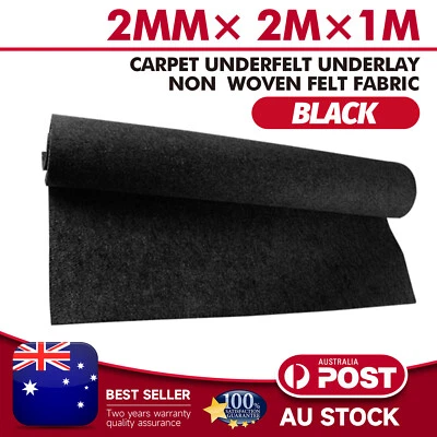 For Jeep Cherokee 2013-2023 Underfelt Car Carpet Underlay 200cm×100cm Black - image 1 of 4