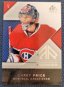 07/08 Sp Juego Usado Carey Price Rc/99 SSP Rookie - Imagen 1 de 1