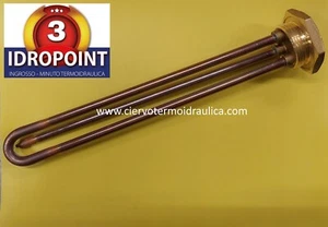 RESISTENZA SCALDABAGNO DRITTA FILETTATA 1.1/4 1200W 220V THERMOWATT mod.RT - Foto 1 di 5