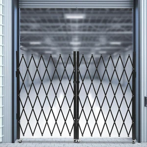Double Folding Security Gate Expandable Barricade Gate Safety Barrier Door Gate - Picture 1 of 15