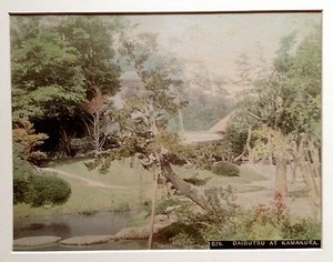 JAPAN Original Photo 19th century Daibutsu Kamakura BOUDDHA Aquarellé Watercolor - Picture 1 of 3
