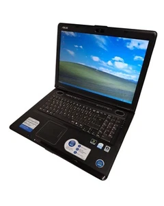 Windows XP Laptop Retro Gaming Asus PRO 72SL SSD + HDD 17 Zoll GeForce 512MB - Bild 1 von 4