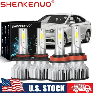 9005+H11 Combo LED Headlight Kit High Low Bulbs For Honda Accord 2013 2014 2015 - Picture 1 of 20