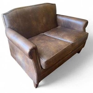 Burlington 2-Seater Sofa in Vintage Tan Leather - Picture 1 of 15