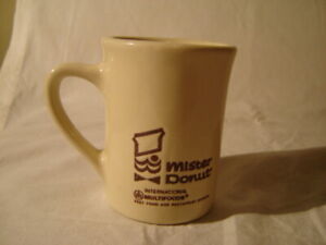 Vintage Kingwood USA Mister Donut Coffee Mug Restaurant Donut Shop 