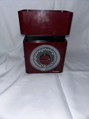 Balance de Cuisine Terraillon Rouge / mécanique 5 kg Vintage / Fonctionnelle - Photo 1/3