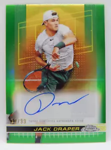 2024 Topps Chrome Tennis - Green Refractor Auto /99 - JACK DRAPER - Bild 1 von 2