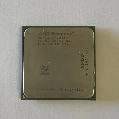 AMD Desktop Sempron 2800+ Processor 1.60 GHz 256 KB SDA2800AIO3BX Socket 754 CPU - Image 1 of 2