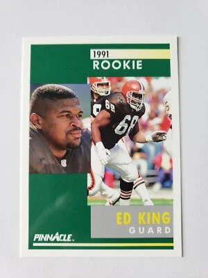 1991 Pinnacle Football #287 Ed King RC - Image 1 of 2