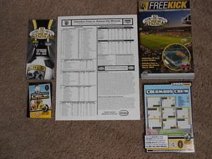 2009 Columbus Crew Soccer Program Pocket Schedule Magnet 10th Year Crew Stadium - Picture 1 of 5