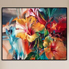 fr Painting By Numbers Kit DIY Colorful Flowers Canvas Oil Art Picture Ornaments