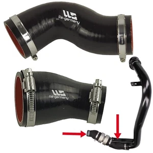 2x Turboschlauch Ladeluftschlauch für FIAT DUCATO Multijet 2.2 D 1349249080 - Bild 1 von 10