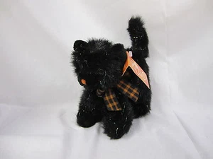 Russ Berrie Screech Cat #100659 NUEVO COMO NUEVO Halloween Retirado Brillante - Imagen 1 de 4