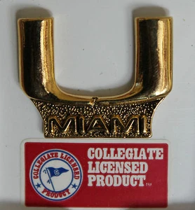 NCAA Licensed Hat Pin Miami Hurricanes Tie Tack College University Fan Sports - Picture 1 of 1