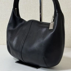 Borsa a tracolla Coach 9219 nera pelle liscia Ergo Hobo borsetta DAL GIAPPONE - Foto 1 di 24