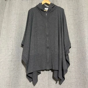 Sutton Studio Bloomingdales Jacke Damen Einheitsgröße Einheitsgröße grau Poncho durchgehender Reißverschluss - Bild 1 von 7