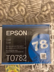 NEU!!! Original Epson 78 Tintenpatrone Cyan (Epson T0782, T078220) SCHNELLER KOSTENLOSER VERSAND - Bild 1 von 1