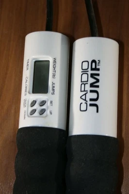 Um par de sistema de corda de salto cardio sem corda Pro Fit alças melhor exercício - Imagem 1 de 4