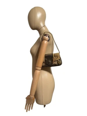 Vtg Dolce & Gabbana SS2005 Metallic Snakeskin Bag - Image 1 of 4
