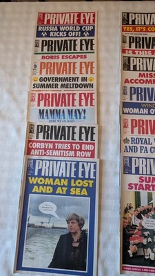 18 X Private Eye Magazine Collection  2018 Bundle Collection Job Lot Collectors - Image 1 of 3