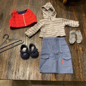 American Girl Today Vintage 2000 Urban Meet Outfit / Hoodie Weste Rock Schuhe + - Bild 1 von 9