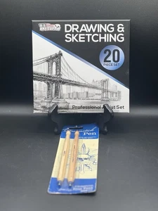Juego de 20 piezas de dibujo y dibujo de artista PLUS bolígrafos de batería SuckUK sello de fábrica - Imagen 1 de 6